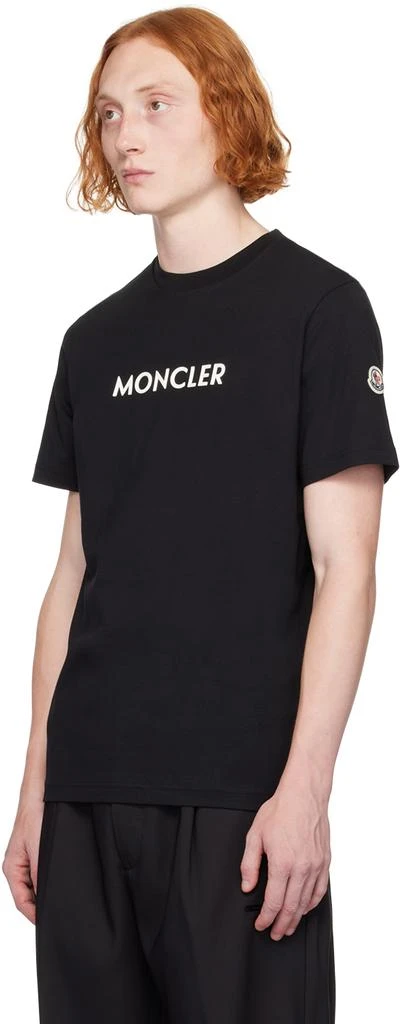 Moncler Black Bonded-Logo T-Shirt 4
