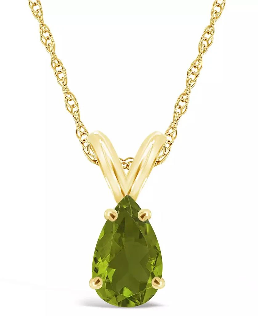 Macy
s Peridot Pendant Necklace (1-1/3 ct.t.w) in 14K Yellow Gold 1