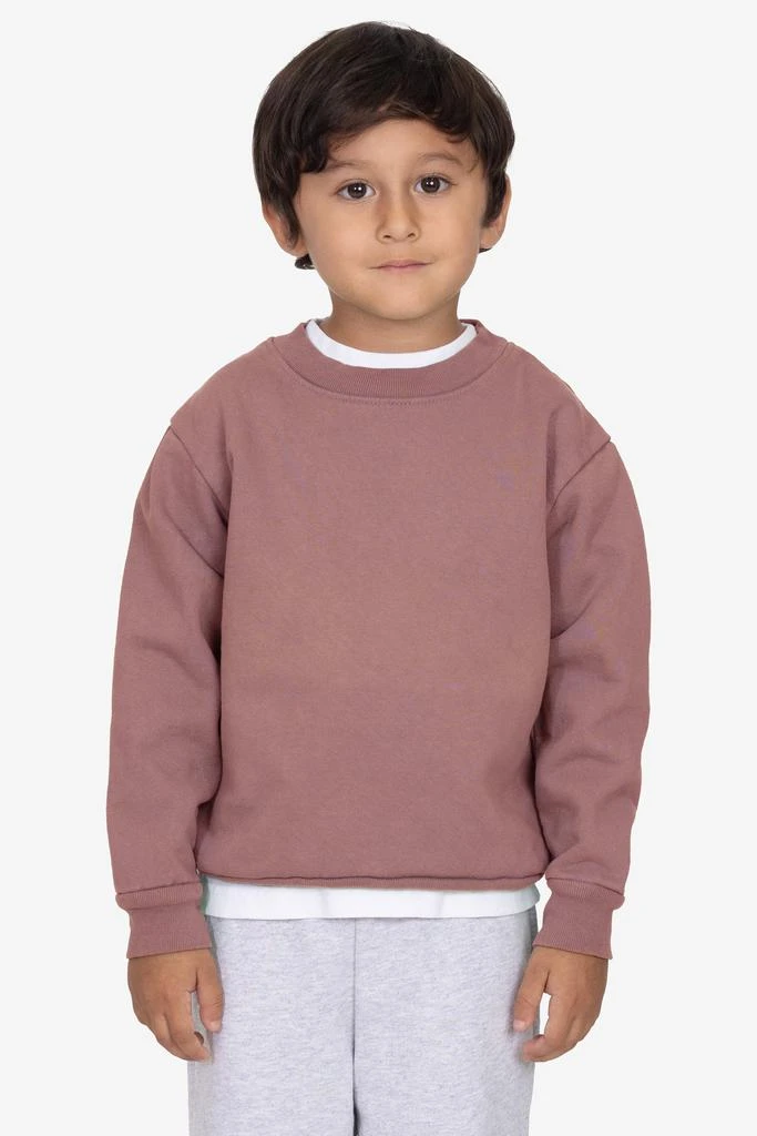 Los Angeles Apparel HF107GD - Kids Heavy Fleece Garment Dye Crew Sweatshirt 1