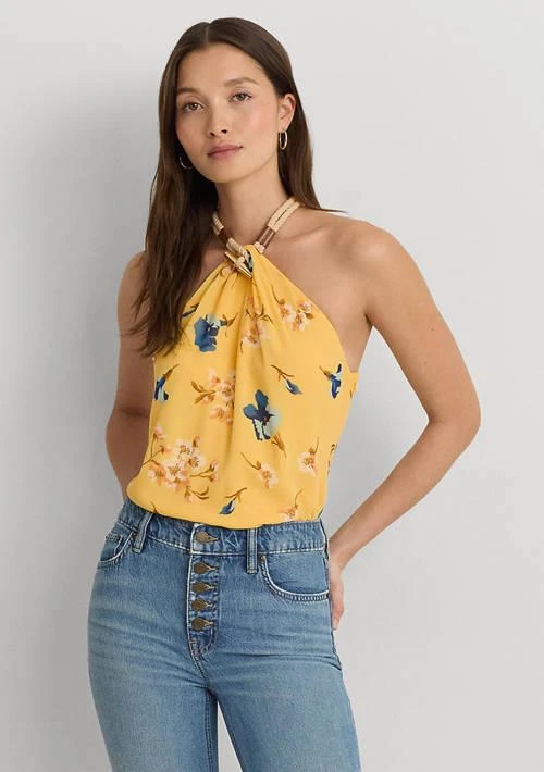 Ralph Lauren Ralph Lauren Floral Crinkle Georgette Halter Top 1