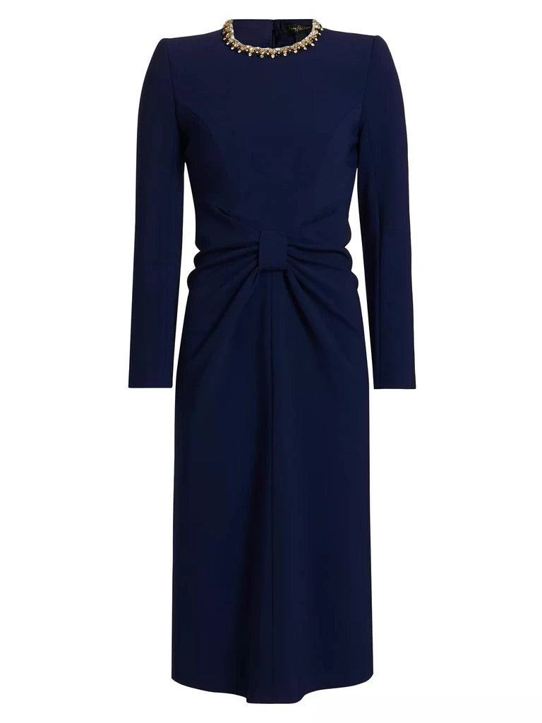 Jenny Packham Sunday Embellished Neck Tie Midi-Dress 1