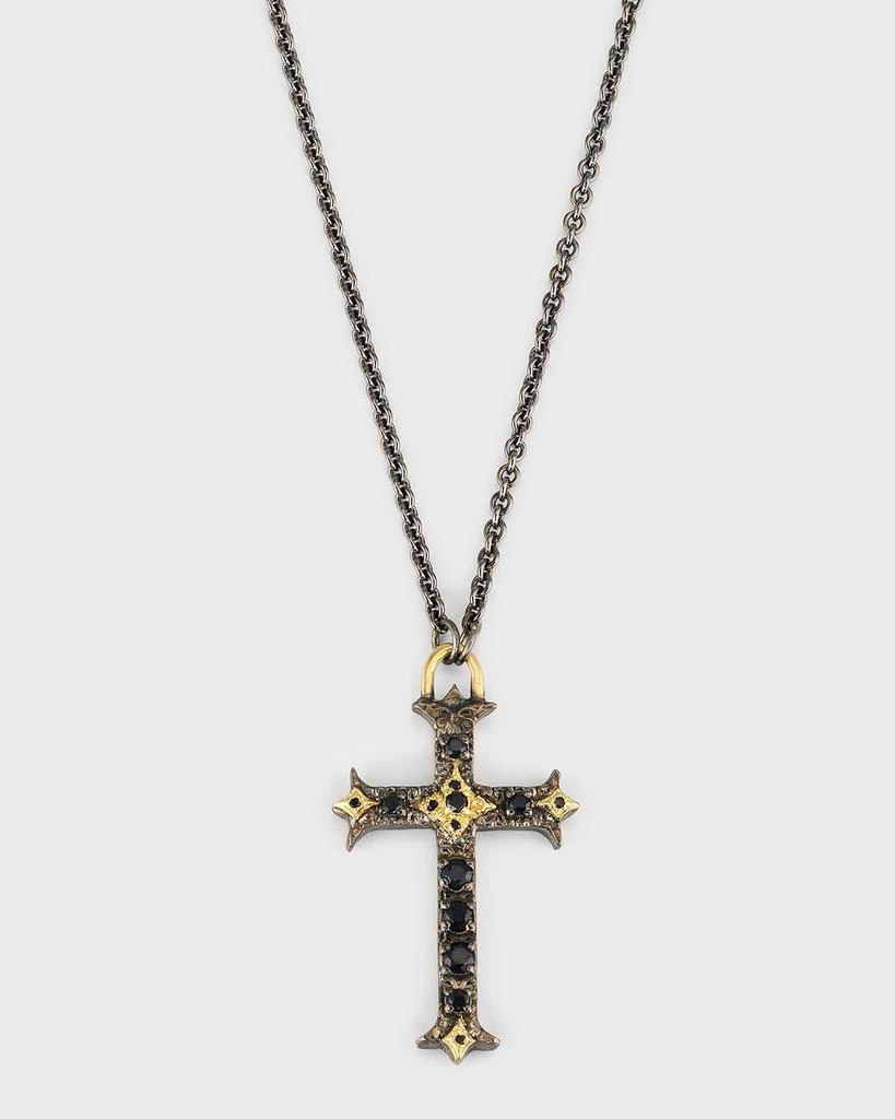 Armenta Men's Small Cross Pendant Necklace 1