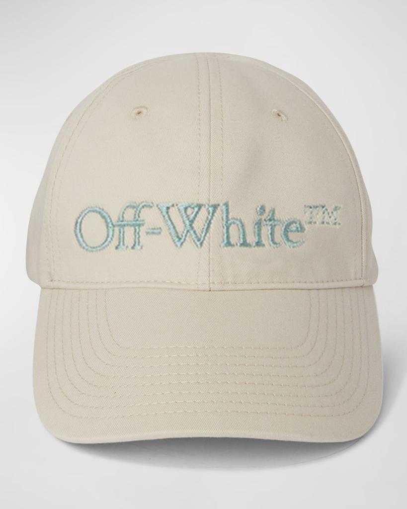 【関税＆送料込み】Off-White Bookish Logo-Embroidered Hat Off-White Off-White Bookish Logo Embroidered Beanie - Hats