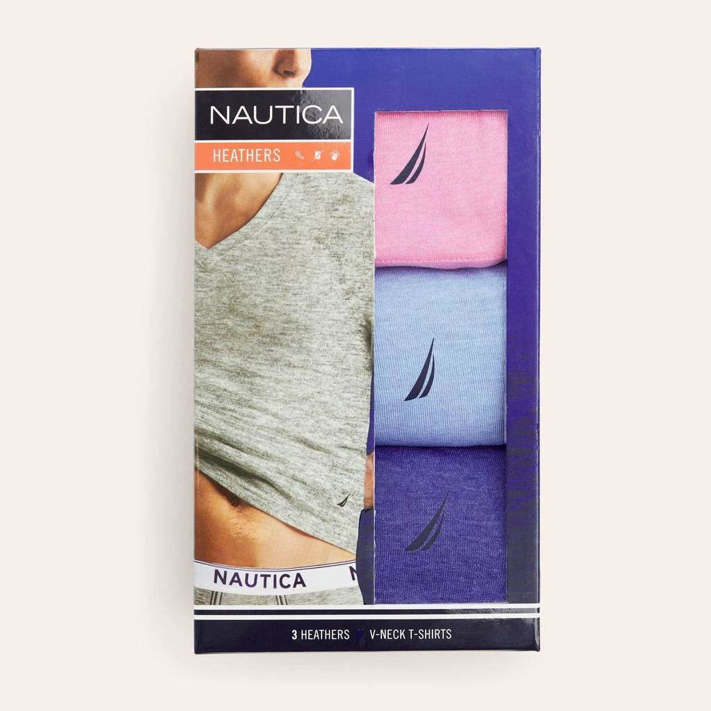 Nautica Nautica Mens Heather V-Neck T-Shirts, 3-Pack 1