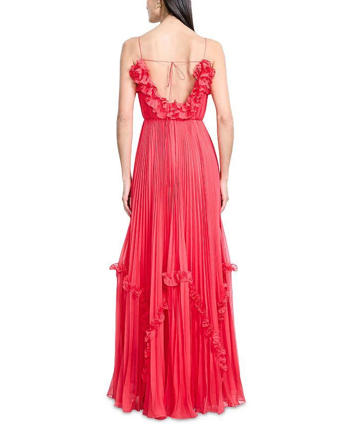 Shirring Ruffle Gown Dahlia / 6