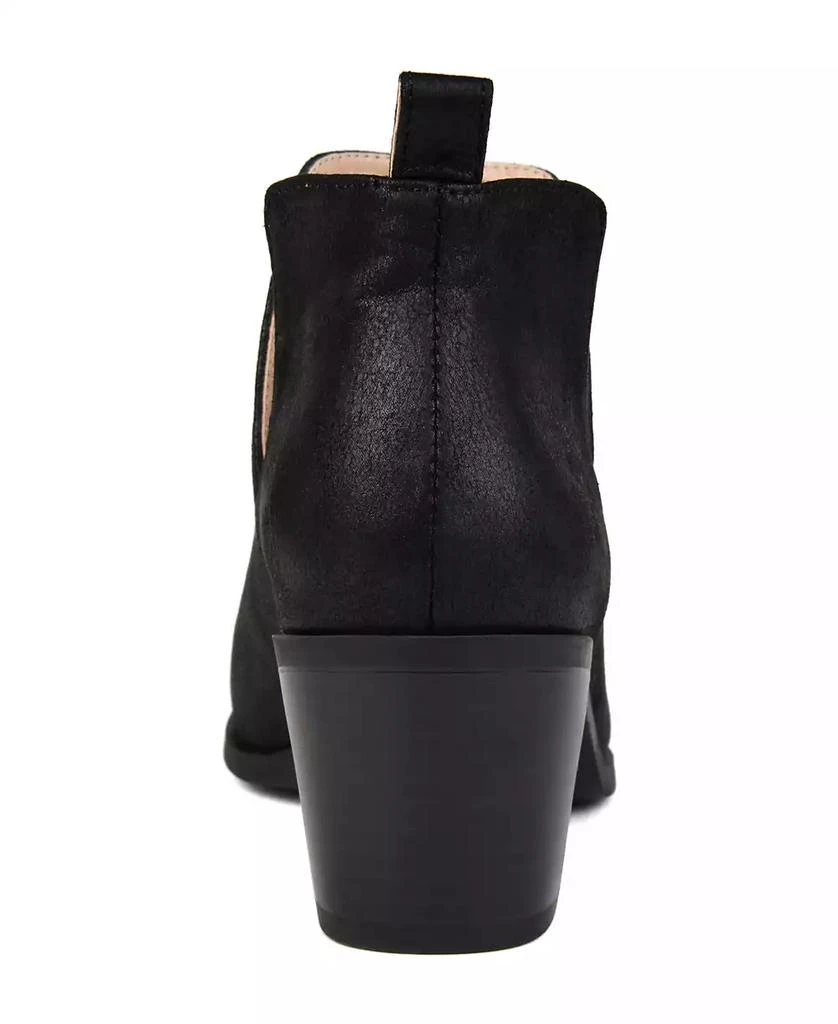Journee Collection Women's Lola Cut Out Stacked Heel Dress Booties 3