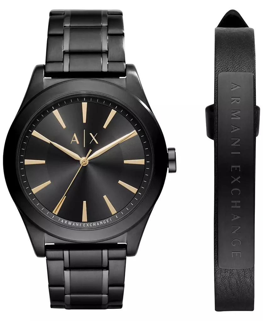 Armani Exchange Men's Stainless Steel Bracelet Watch 44mm AX7102 Gift Set 1