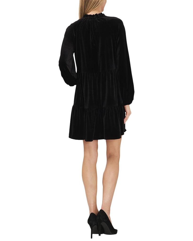 CeCe Cece Split Neck Tiered Dress
