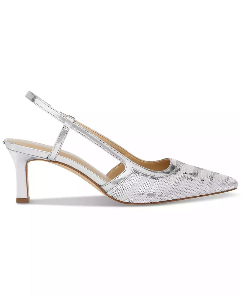 Michael Kors Women's Alora Pointed Toe Mid Heel Slingback Pumps 2