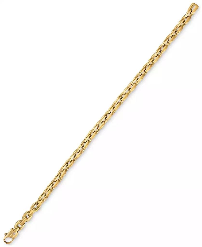 Esquire Men's Jewelry Rounded Box Link Chain Bracelet, Exclusively for Macy's 4