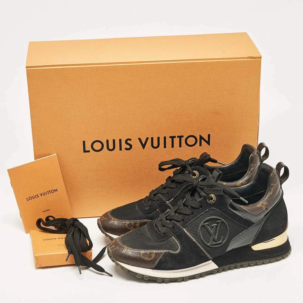 Louis Vuitton Louis Vuitton Brown/Black Monogram Canvas and Mesh Run Away Sneakers Size 38.5 9