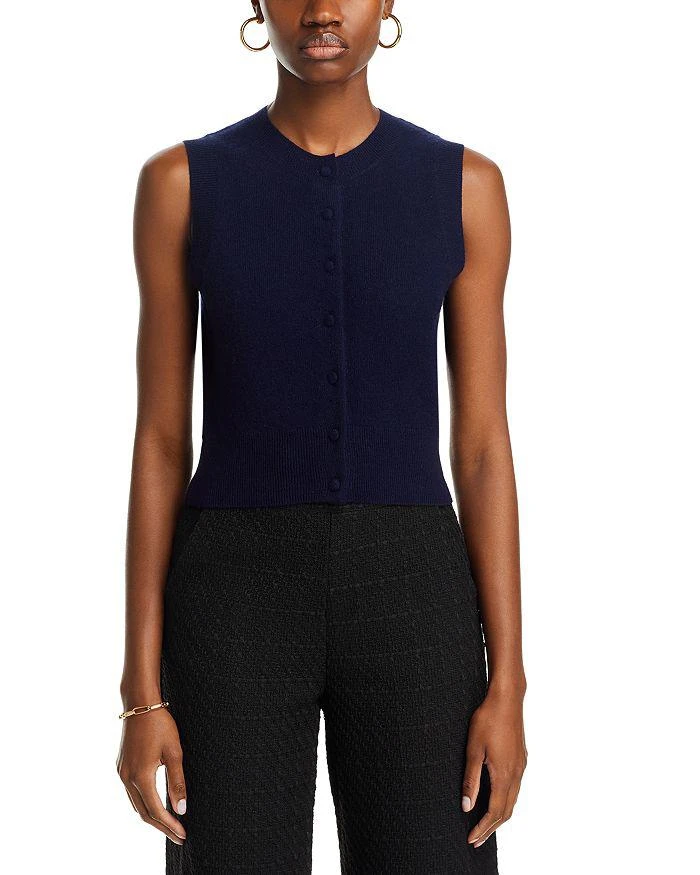 AQUA AQUA x Liat Baruch Cashmere Crewneck Sleeveless Cropped Sweater - Exclusive 6