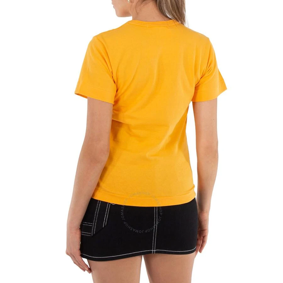 Comme Des Garcons Cdg Play Heart Emblem T-Shirt In Yellow 3