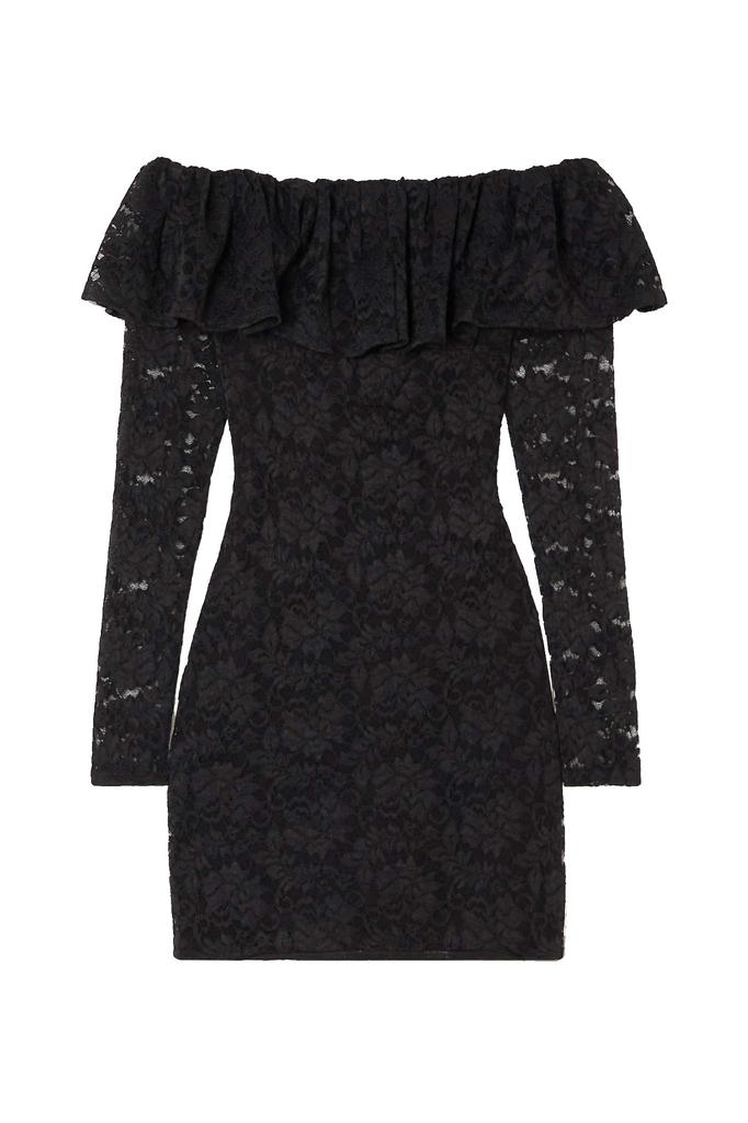 CAROLINE CONSTAS Alessia Mini Dress Black