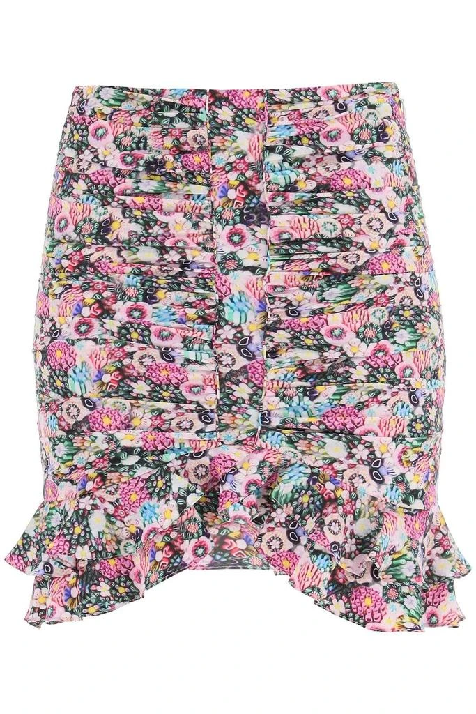 Isabel Marant Milendi Mini Skirt In Stretch Silk 1