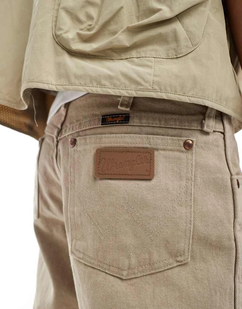 Wrangler Wrangler 13MWZ original cowboy straight fit jeans in tan overdyed 3