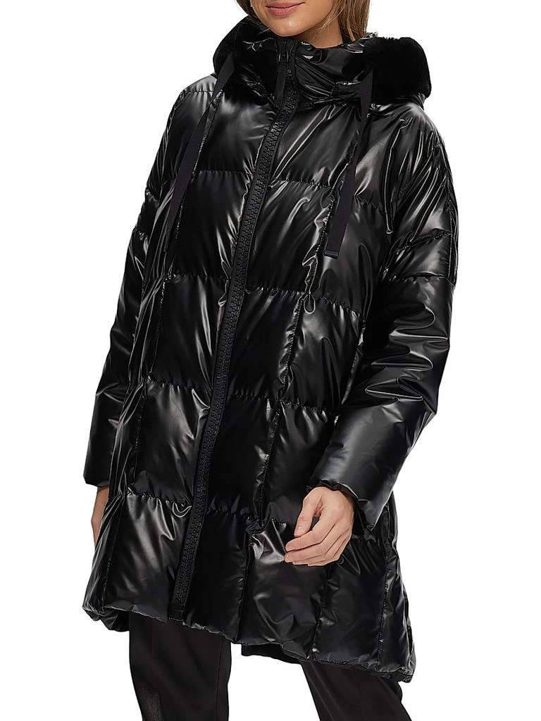 Gorski Quilted Parka with Shearling Lamb Trim 2