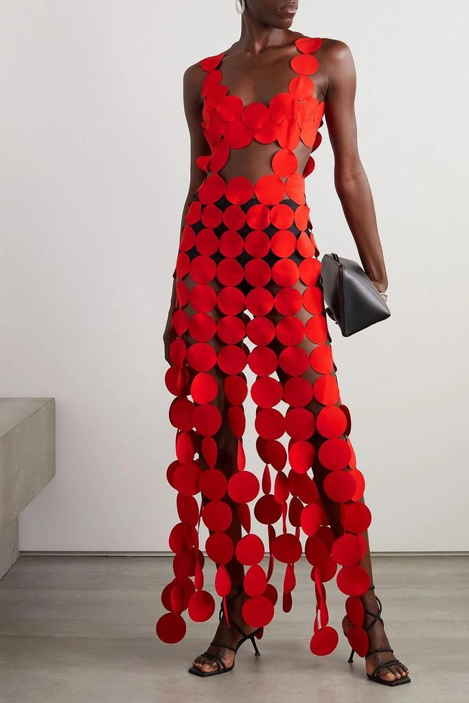 A.W.A.K.E. Mode Cutout crepe maxi dress 2