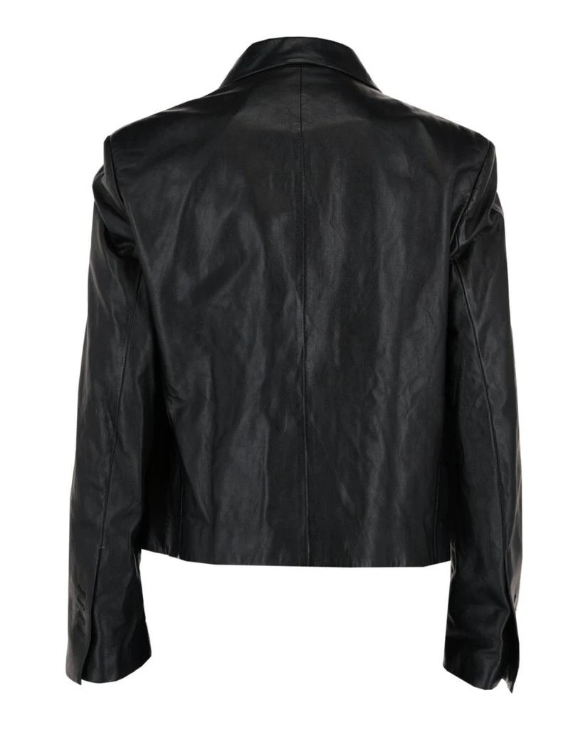Salvatore Ferragamo Leather Blazer 2