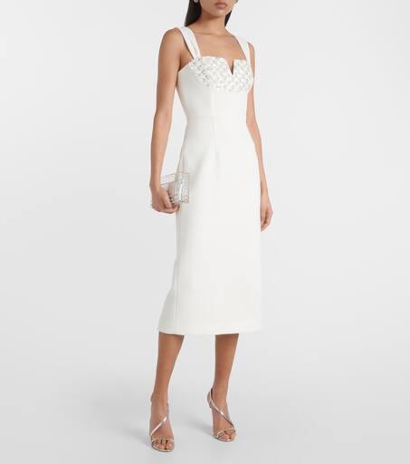 【REBECCA VALLANCE】CRYSTAL MIDI DRESS クリスタル装飾 ミディ REBECCA VALLANCE Crystal-embellished midi dress - Dresses