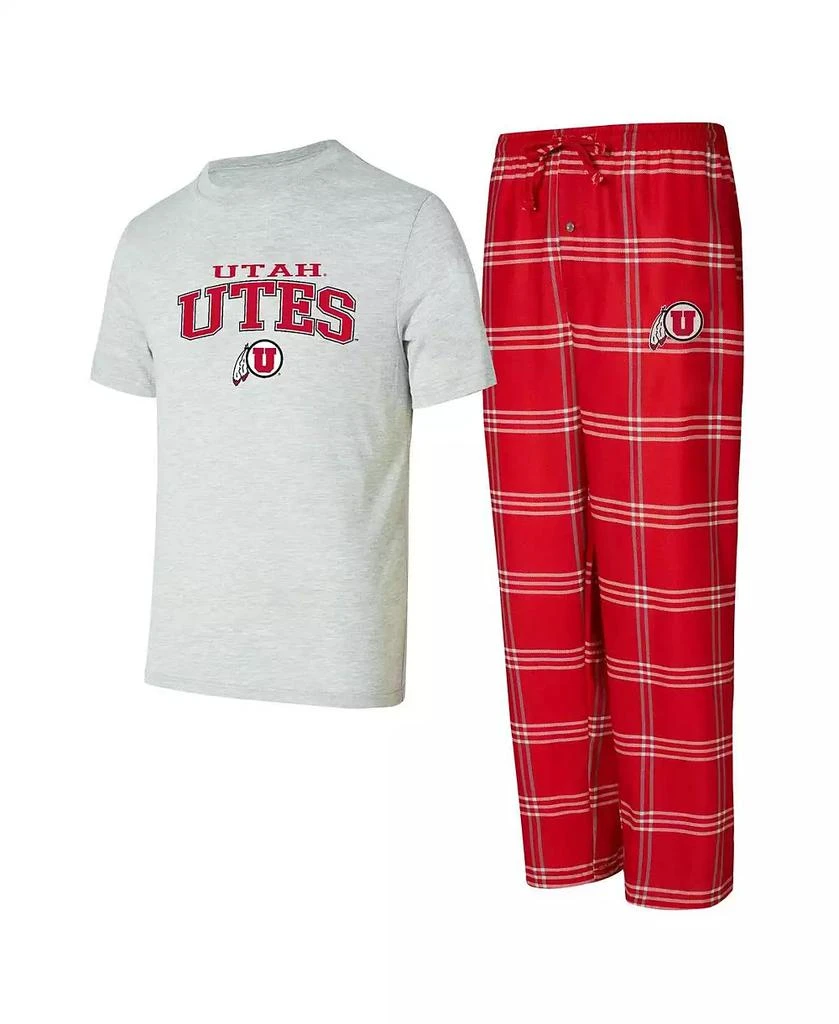 Concepts Sport Men's Utah Utes T-Shirt Pants Sleep Set 1