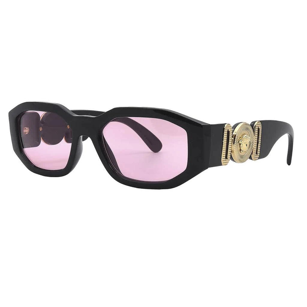Versace Pink Geometric Unisex Sunglasses VE4361 GB1/84 53 3