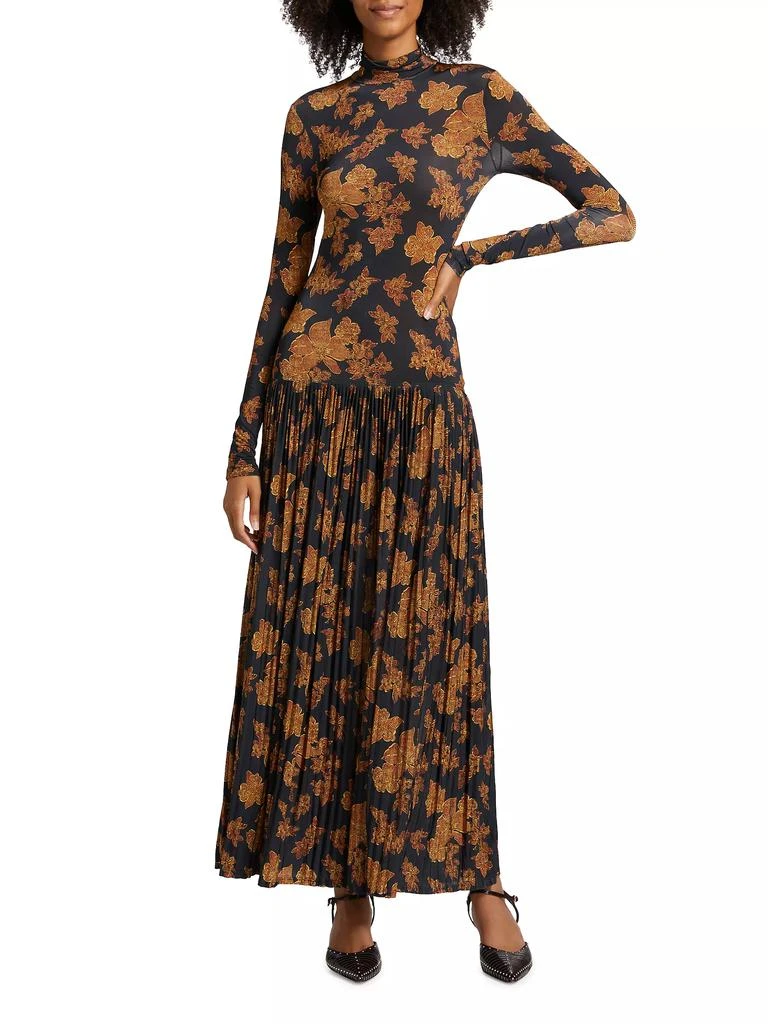 Ulla Johnson Amaya Floral Turtleneck Maxi Dress 3