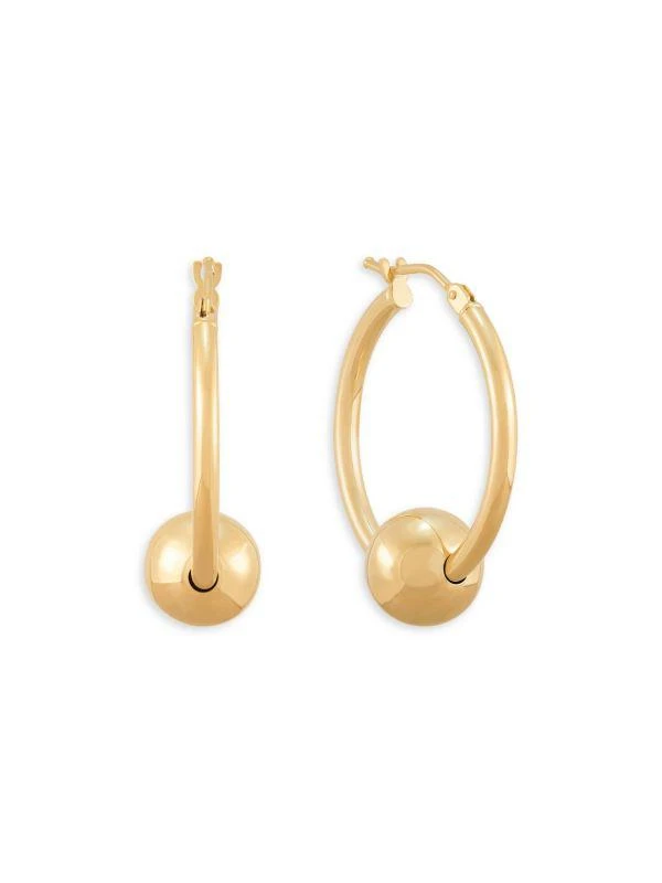Saks Fifth Avenue 14K Yellow Gold Spherical Drop Earrings 3