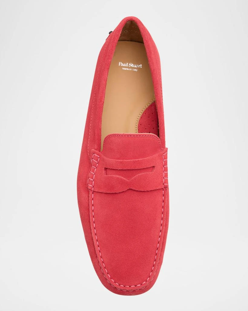Paul Stuart Men's Dario Suede Driving-Sole Penny Loafers 3