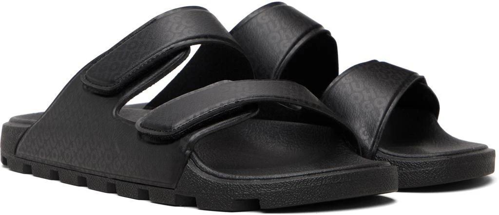Hugo Boss Black Printed-Logo Sandals 4