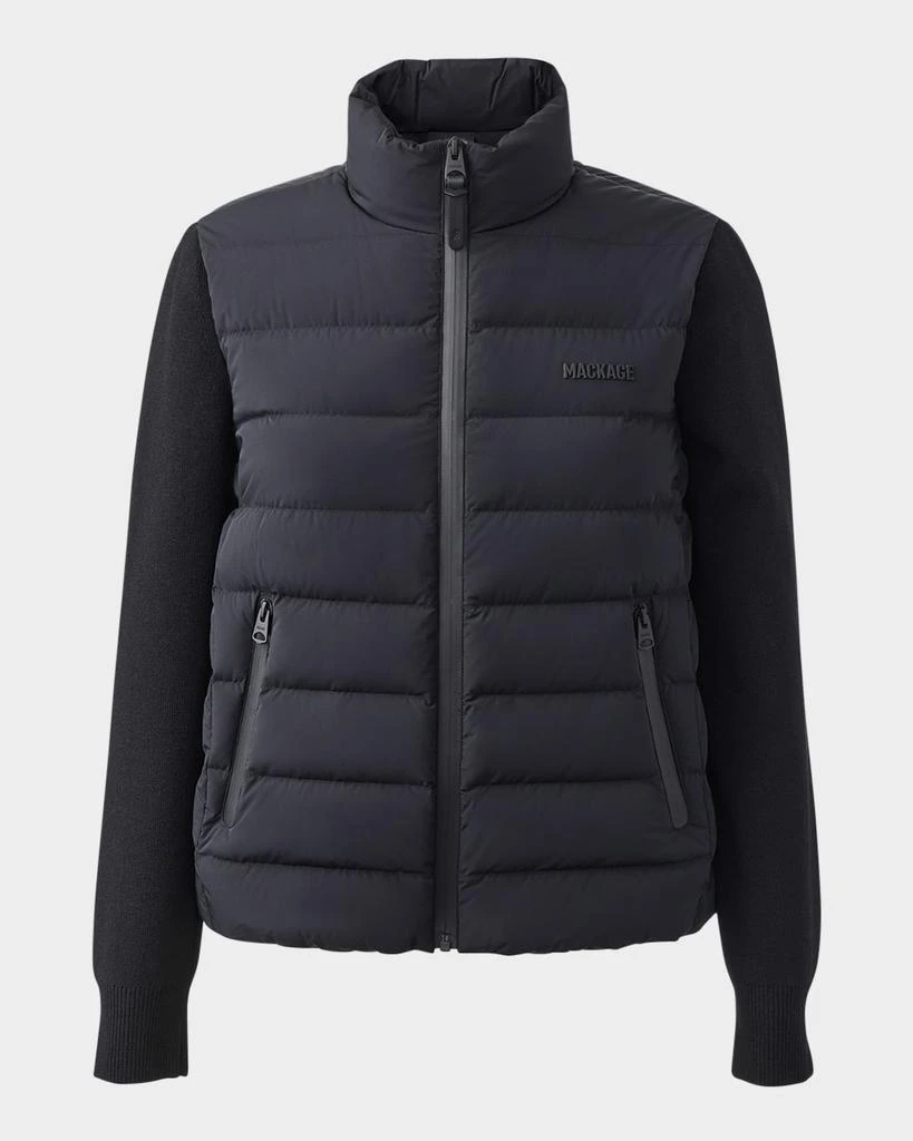 Mackage Oceane-City Light Down Mixed-Media Jacket 1
