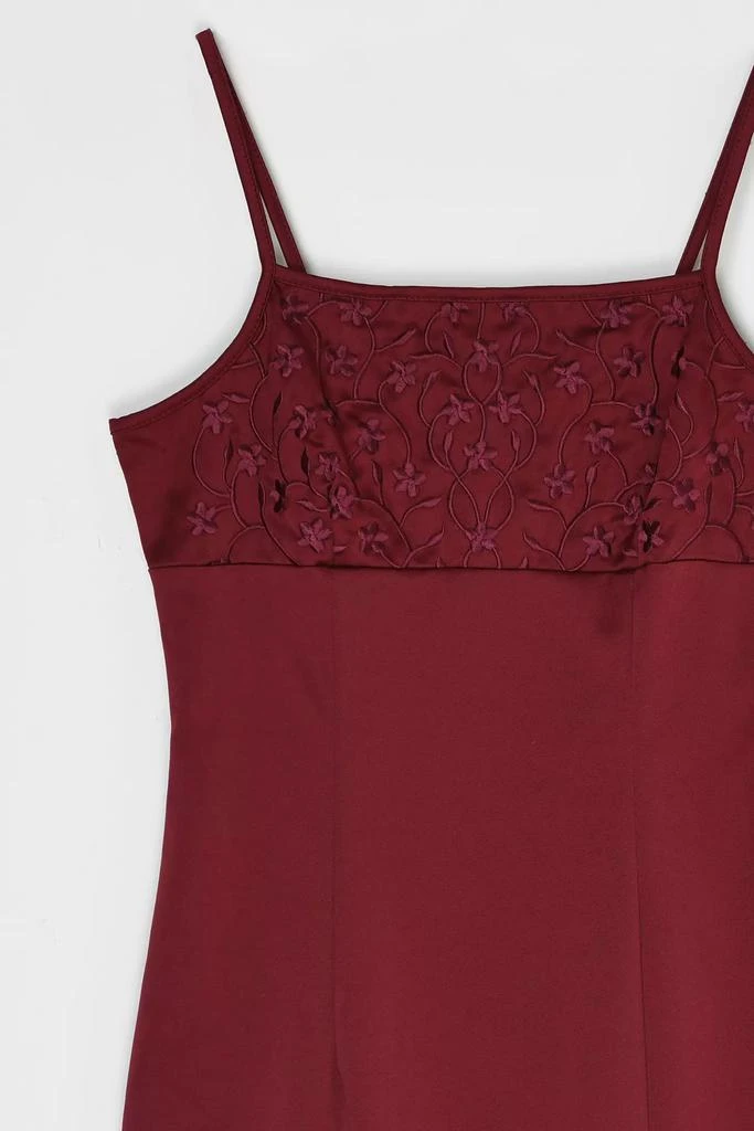 Urban Outfitters Vintage Y2k Dark Red Embroidered Mini Dress - Dresses &  Skirts - Free Shipping - BeyondStyle
