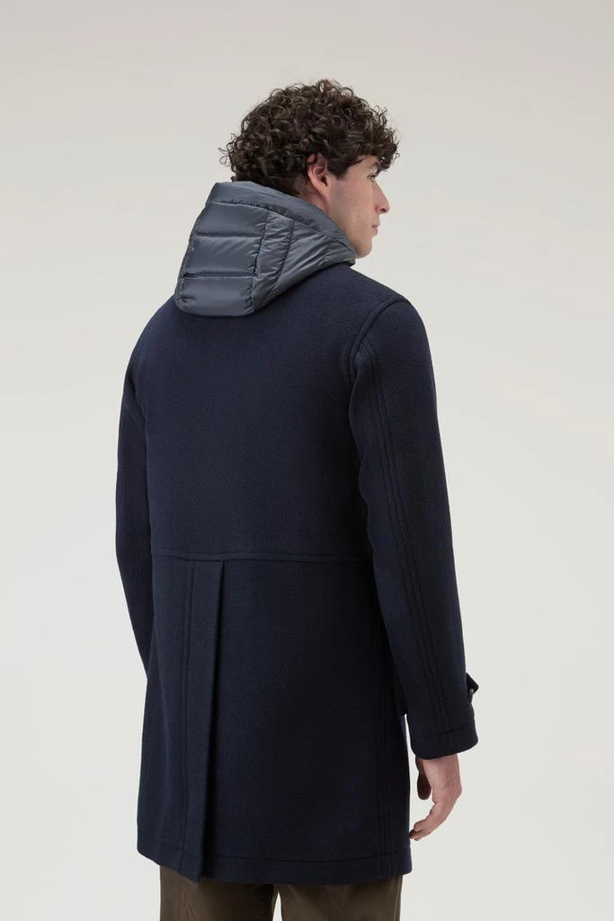 Woolrich Coat in Recycled Italian Wool Blend - Men - Blue 3