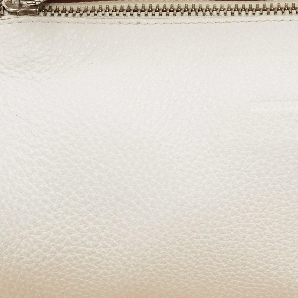 Burberry Burberry White Leather Cylinder Shoulder Bag 5