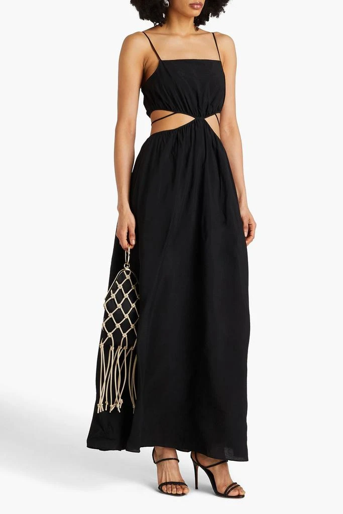 SIMKHAI Amora cutout mousseline maxi dress 2