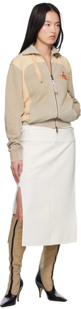 Vivienne Westwood Gray & Beige Alien Track Jacket - Hoodies - Free