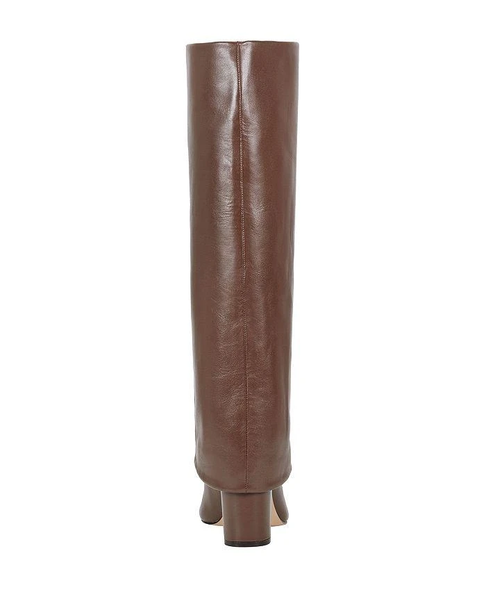 Marc Fisher Women's Leina Pointed Toe Foldover Shaft Block Heel Tall Boots 4