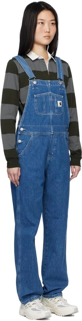Carhartt WIP Blue Bib Straight Denim Overalls 2