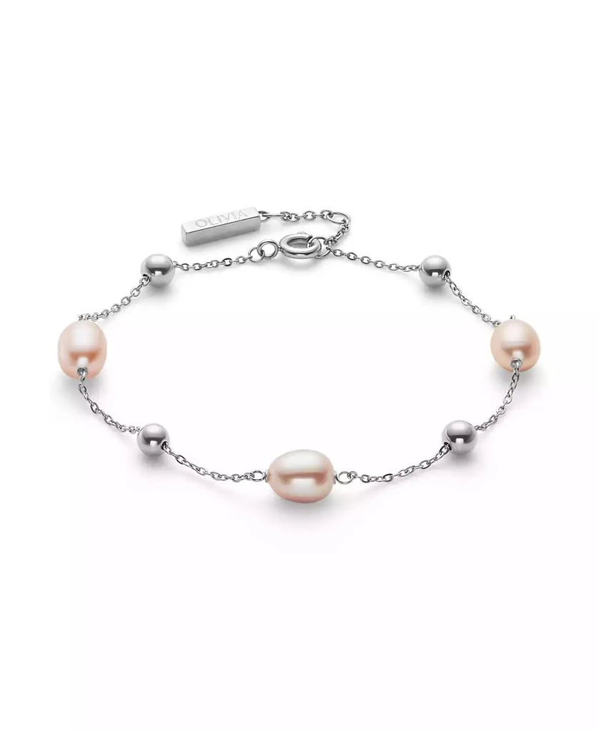 Olivia Burton by the Sea Cultivated Pearl Silver Tone Bracelet 2