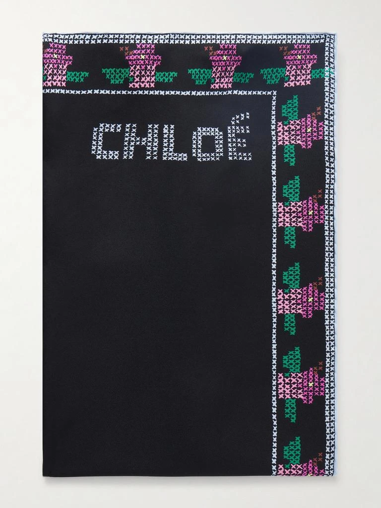 Chloé Printed Silk Scarf