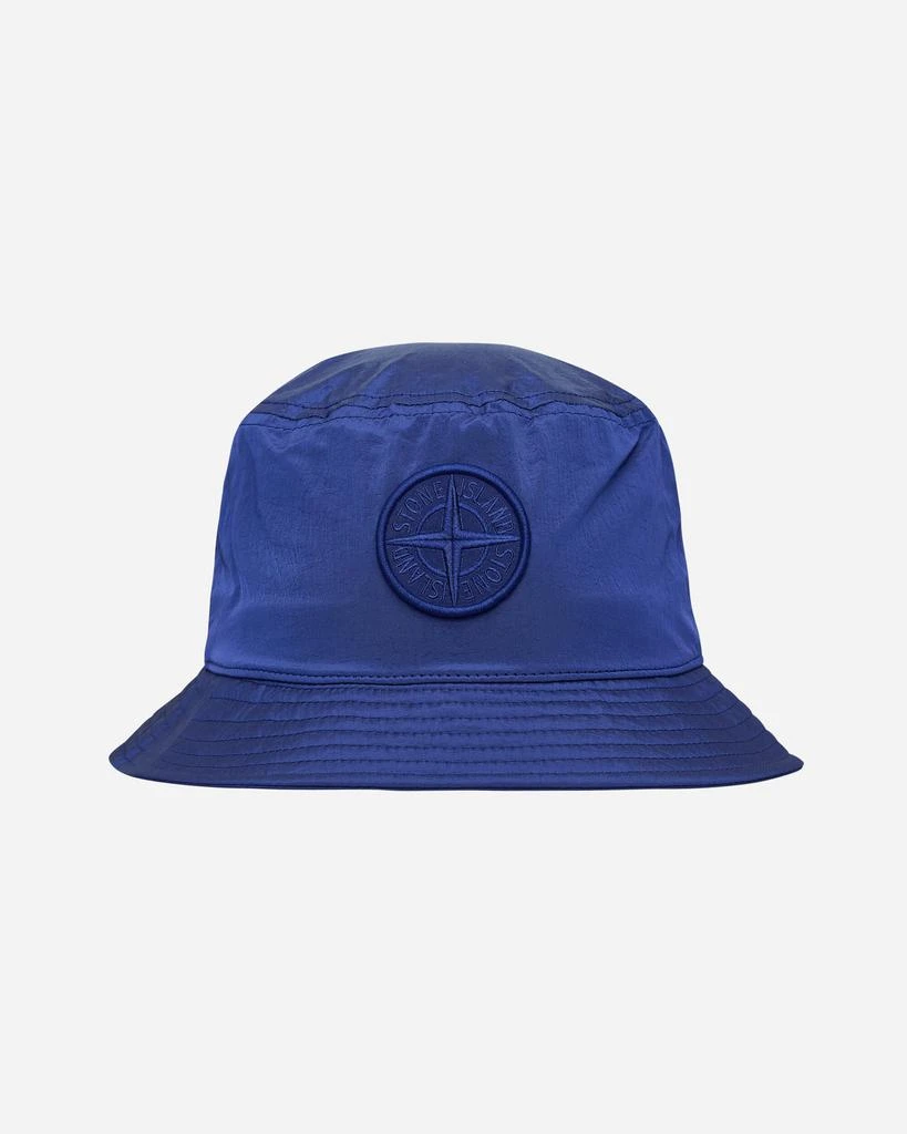 Stone Island Nylon Metal Bucket Hat Bright Blue 2