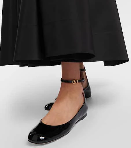 Valentino Tan-Go patent leather ballet flats 4