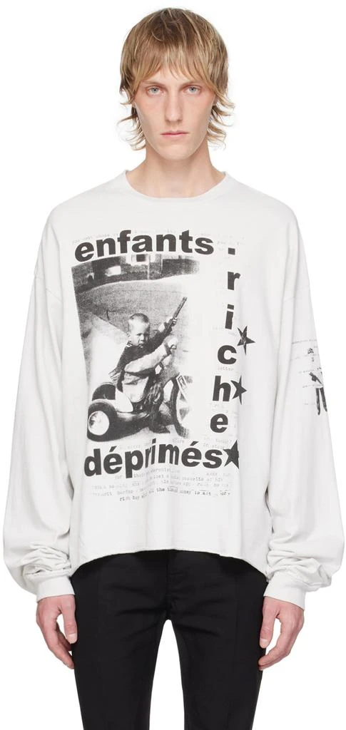 Enfants Riches Déprimés Gray 'My Underground/Tricycle' Long Sleeve T-Shirt 1