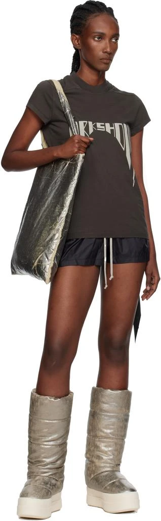 Rick Owens Silver Concordians Mega Bumper Knee High Lunar Boots 5