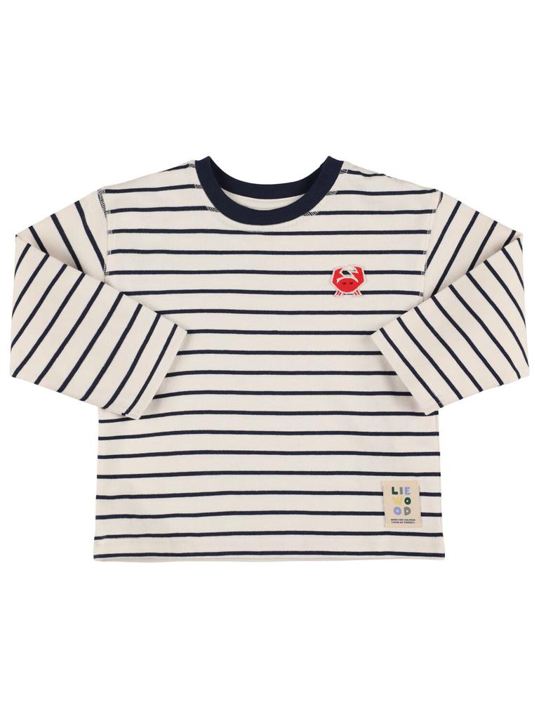 Liewood Striped Cotton Long Sleeved T-shirt