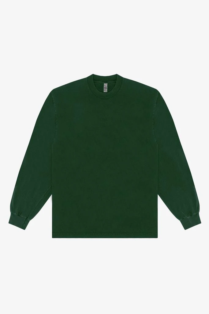 Los Angeles Apparel 1807GD Unisex - 6.5oz Long Sleeve Garment Dye Crew Neck T-Shirt (Extra Colors) 6