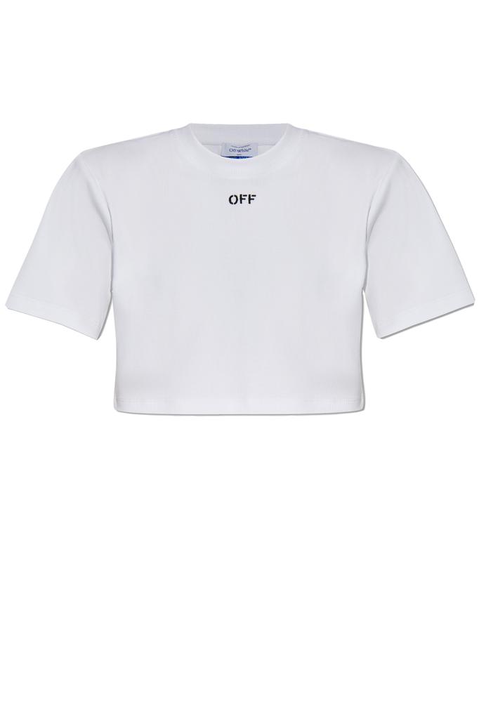 Off-White Off-White Big Logo Bookish Cropped T-Shirt - T
