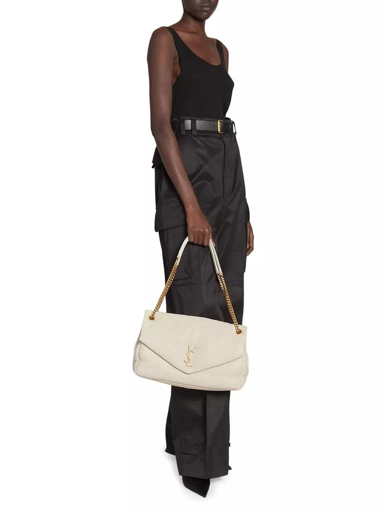 Yves Saint Laurent Calypso Large Bag in Grained Lambskin 2