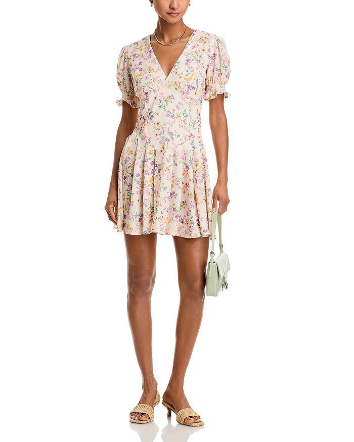 AQUA Floral Mini Dress - Exclusive