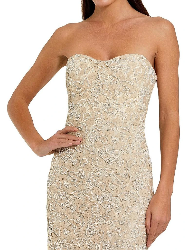 green emerald velvet dress Mac Duggal - Black Strapless Embellished A Line Dress